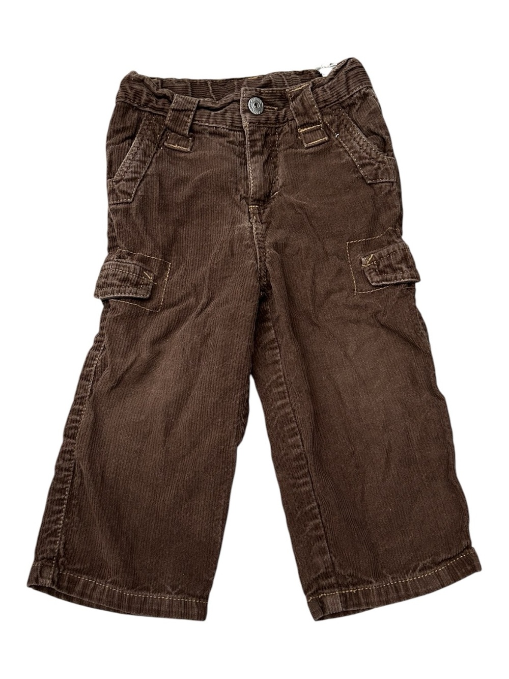 Vintage 90s Carters Brown Corduroy Baby Pants Size 18 Months